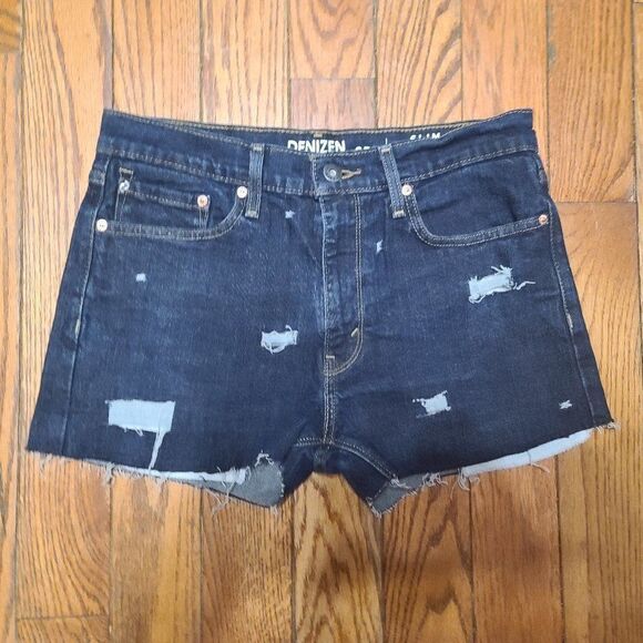 Denizen by Levi's Embellished Cut Off Jean Shorts - Picture 1 of 3
